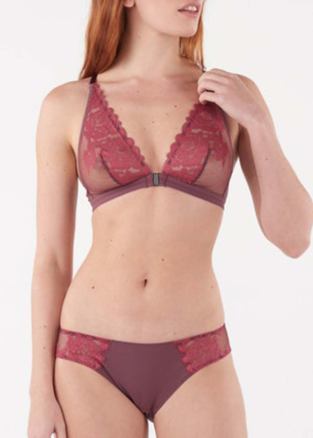 Soutien-gorge Triangle Sans Armatures Maison Lejaby Burgundy